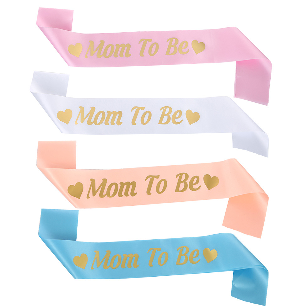 babay shower mother and child party bronzing shoulder strap etiquette belt MOM TO BE mother-TO-BE belt spot batch