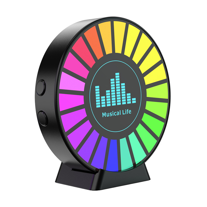 Led pickup light RGB voice-controlled rhythm light colorful music atmosphere light car 3D voice-controlled light induction creative cross-border