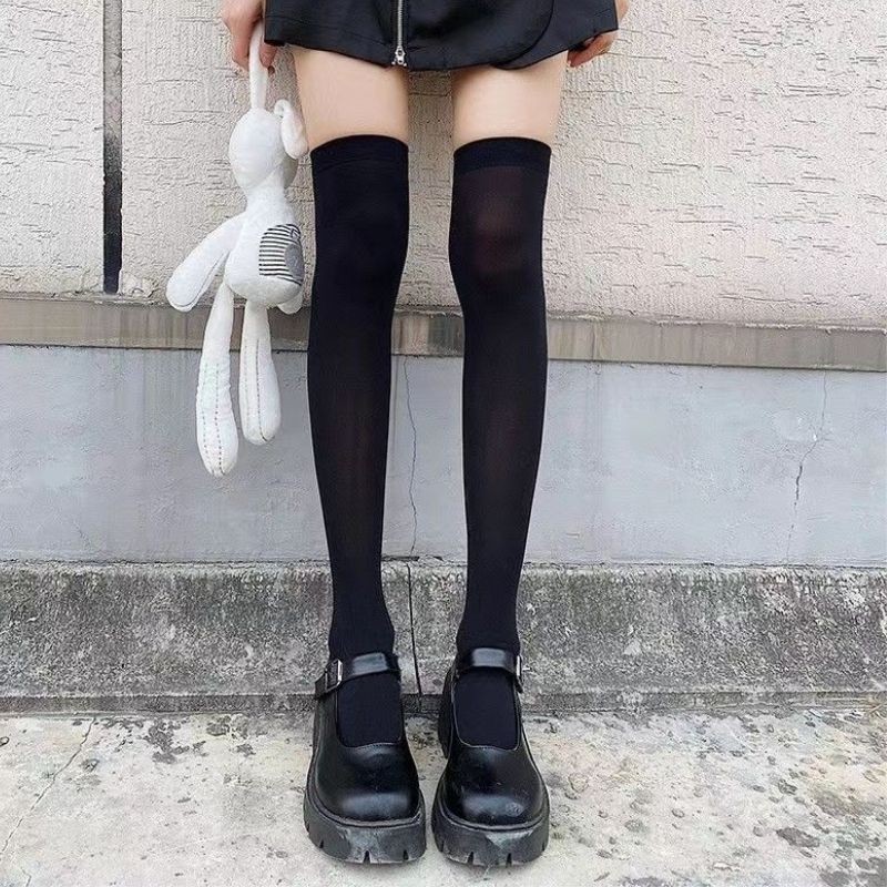 JK calf socks summer pressure slimming thin over-the-knee socks Japanese cute long stockings uniform half mid-high socks