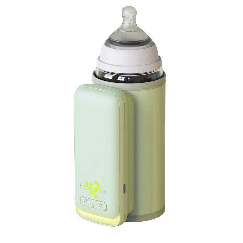 Material G digital display baby bottle thermos outdoor portable children universal heating baby bottle cover constant temperature out of warm milk artifact