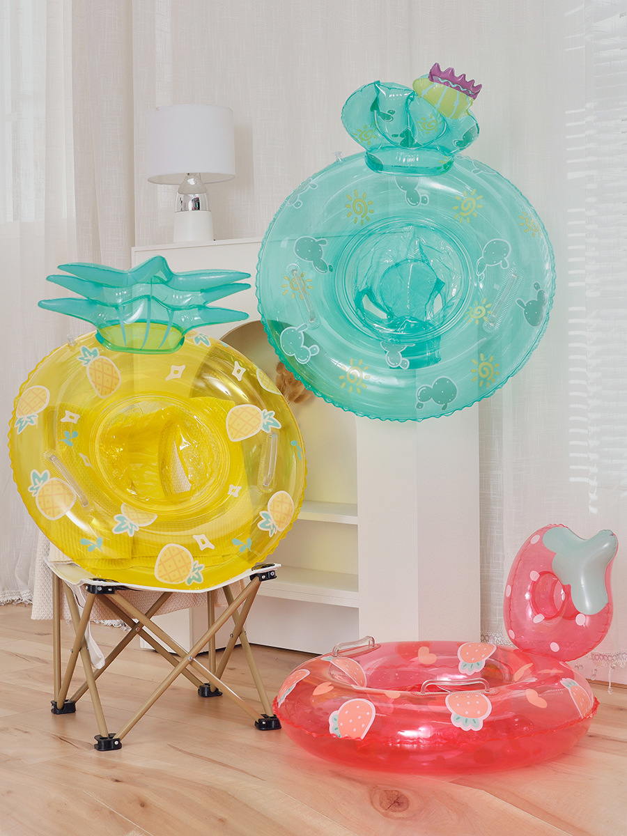 Couple INS fruit swimming ring children pineapple seat ring infant baby strawberry seat ring children underarm ring