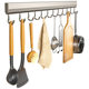Factory supply kitchen hook rack non-perforated wall-mounted rack space aluminum hook multifunctional storage hook