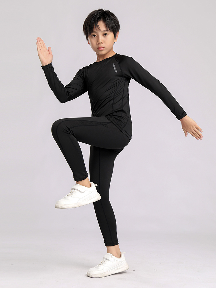 Quick Ruida children's tights quick-drying men's and women's autumn and winter basketball football bottoming shirt sports fitness clothes training suit
