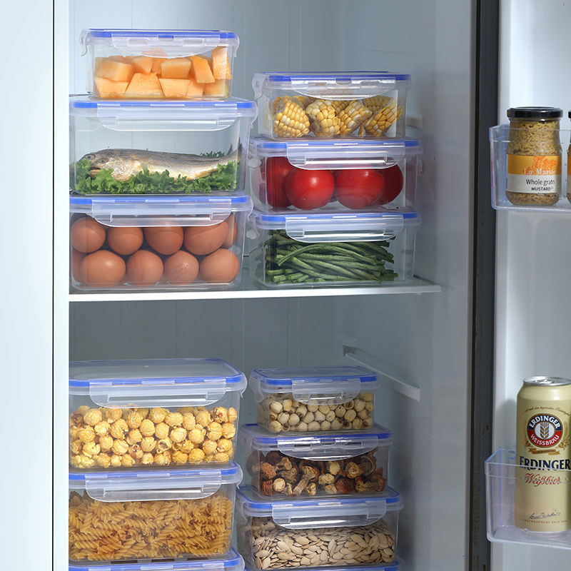 Food grade fresh-keeping box refrigerator storage box kitchen microwave heating lunch box office worker lunch box with lid sealed