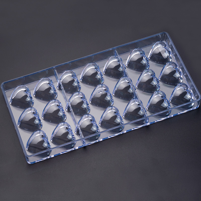 21-piece love chocolate mold transparent plastic mold DIY jelly pudding baking tool cake mold