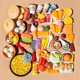 Chinese and Western Food 101 Set (color box)