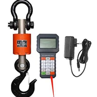 English version 3T 5T 10T round body with hand-held meter/hand-held printing meter high-precision stable electronic hanging pound