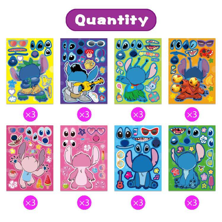 cartoon toy children diy puzzle sticker color 9 make your own children puzzle sticker