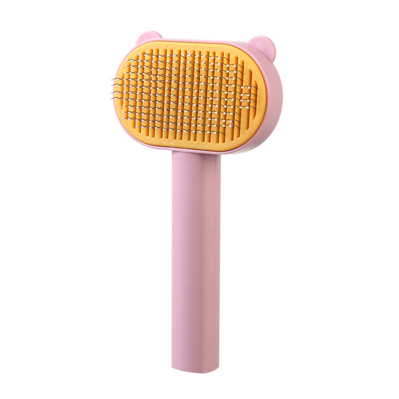 Pet comb long hair removal comb pet hair removal comb cat and dog hair removal beauty self-cleaning needle comb cat supplies