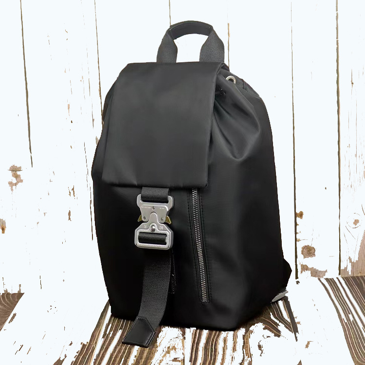 1017Alyx Small Backpack Black Men's High Street Trendy Brand Hip Hop Tactical Backpack Student Bag