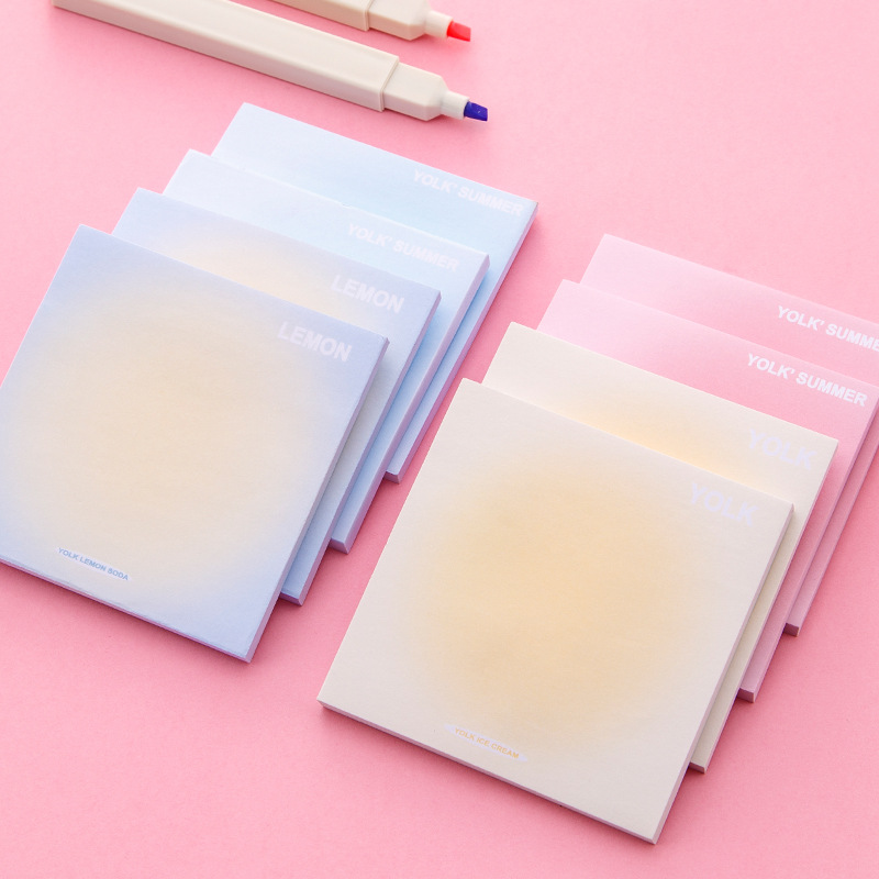 Little Red Book list Summer Halo Gradient Post-it Notes Post-it Notes Handbook Sticker Book Notebook Sticker Paper