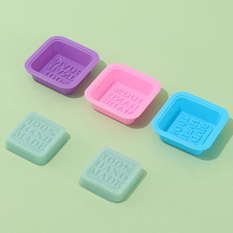 Factory direct supply wholesale silicone handmade soap mold 100% word mold DIY cold soap mold baking mold
