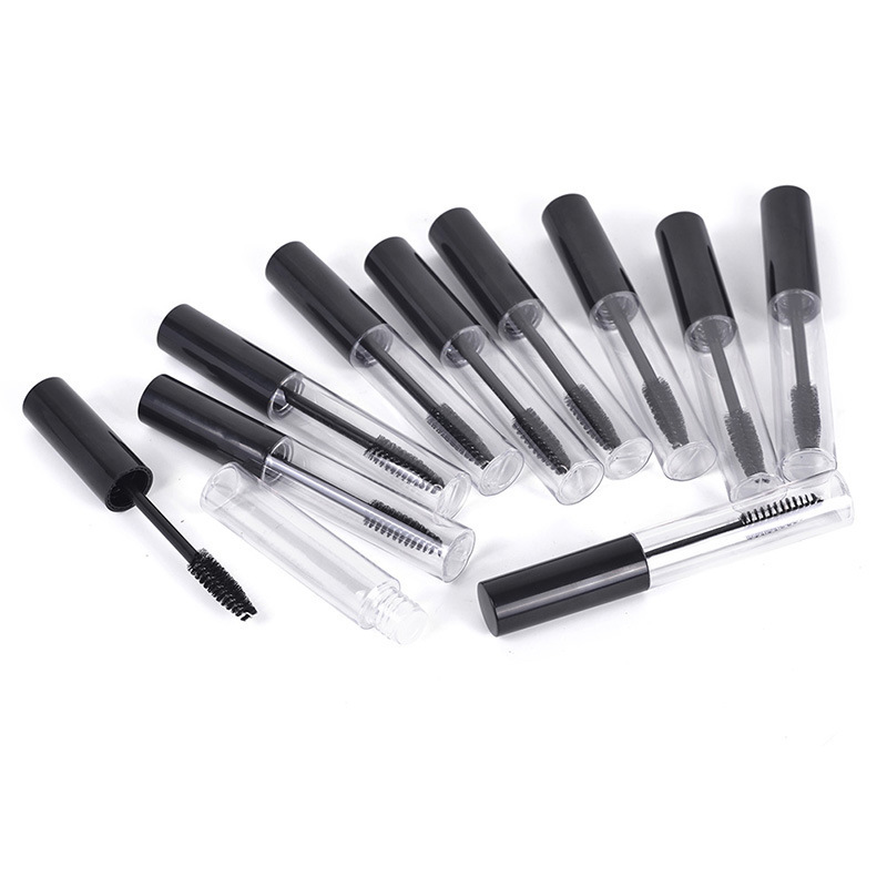 10ml transparent fine mascara brush empty bottle growth liquid eyeliner empty tube makeup bottle sample with brush head