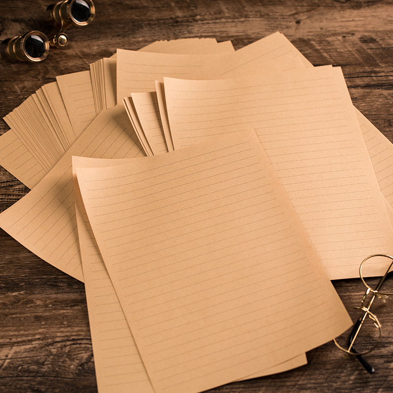 Letter PAper Envelope Printing Production Retro KrAft PAper White Thickeneded Chinese Style A5A4 Ancient Style Love Letter Confession Letter PAper