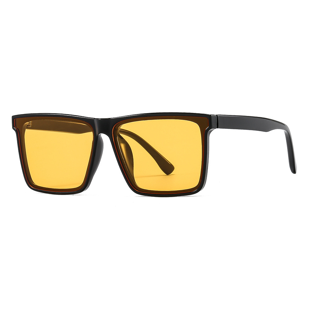 New trendy men's square polarized sunglasses gm sunglasses TikTok same UV-proof glasses square driving fashion