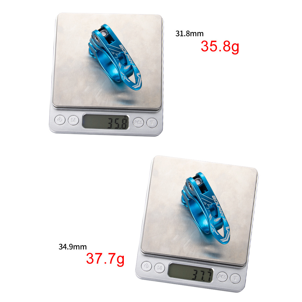 Mountain bike quick release seat pipe clamp 31.8 34.9mm aluminum alloy road car seat pipe clamp bicycle accessories
