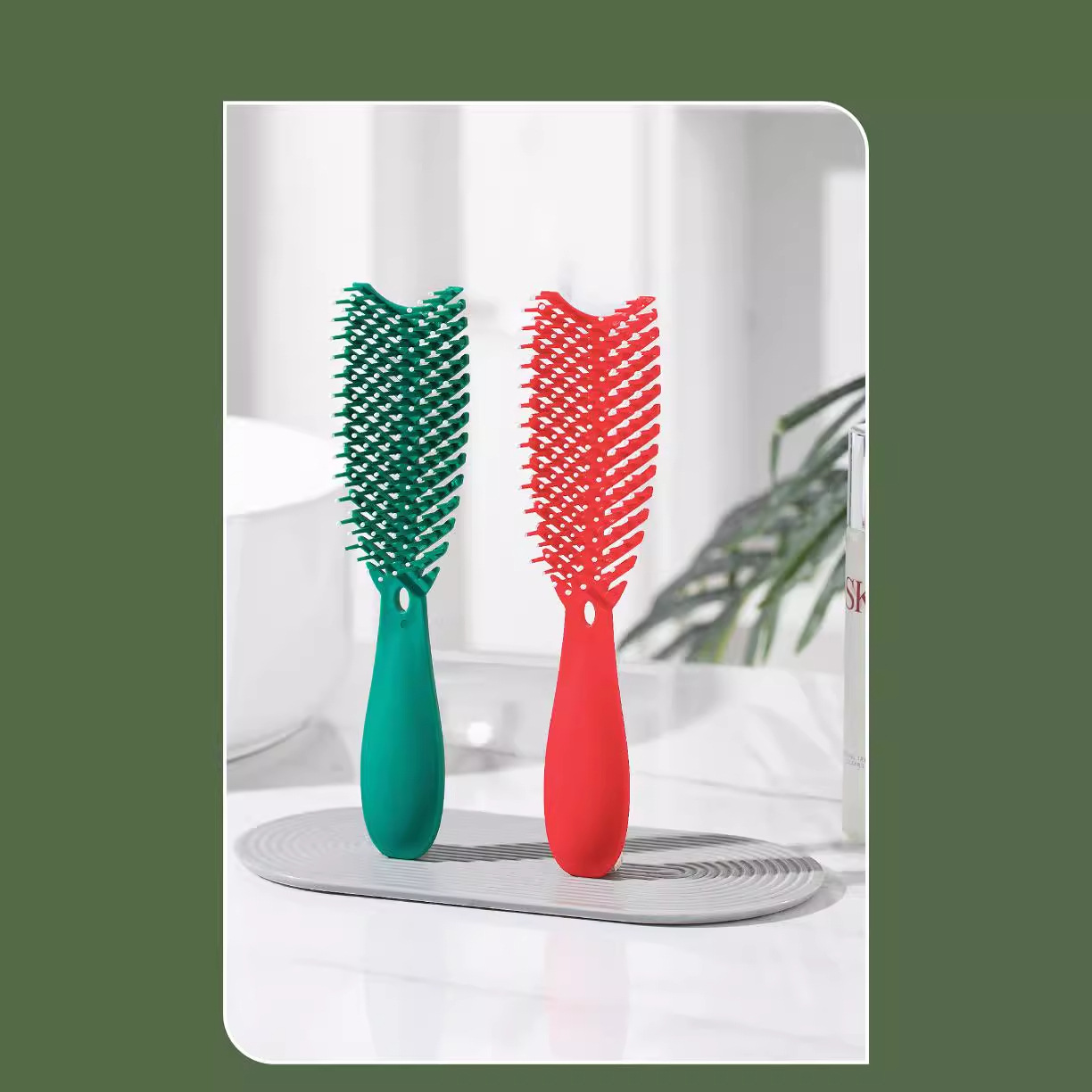 TEMU generation hair big curved comb eight-claw comb mosquito-repellent incense comb styling comb ribs arc-shaped hair comb hair care
