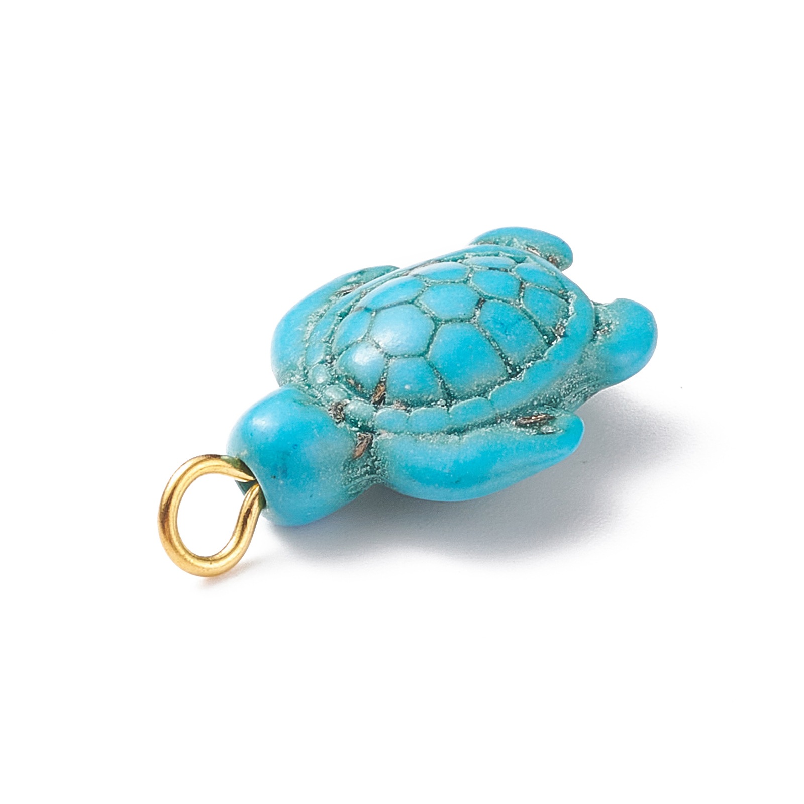 Cross-border Amazon e-commerce new synthetic turquoise beaded turtle golden turtle pendant ornaments accessories factory direct sales