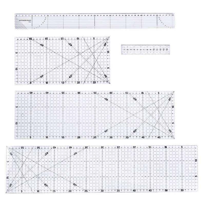 マルチスペック衣服パターン切断定規スリーブシリンダー定規 DIY 縫製パッチワークツールパッチワーク縫製|undefined