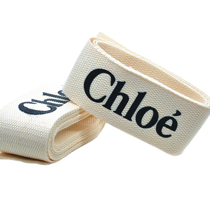 5cm wide letter printed cotton ribbon diy handmade MUJI bag home supplies decorative ribbon cotton ribbon