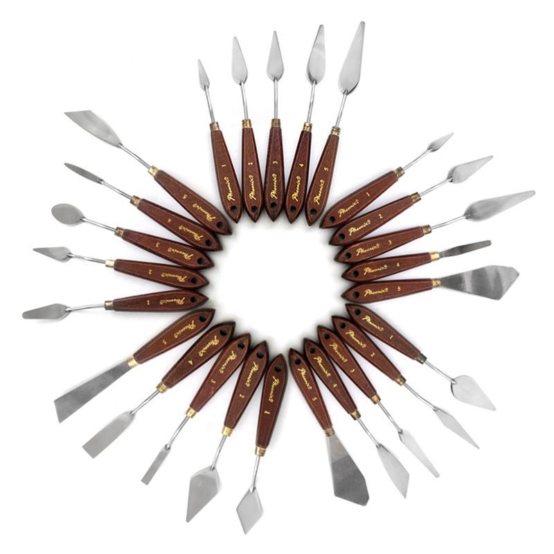 Phoenix oil painting knife 5420 art pigment knife oil painting creation scraper gouache color pigment palette knife pigment shovel