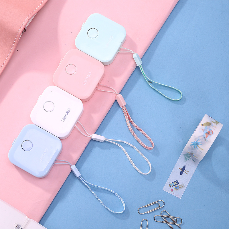 Postage Deli Mini Tape Measure 1.5/2 m Tape Measure Three-way Height Measuring Ruler Office Stationery Carry-on Tape Measure