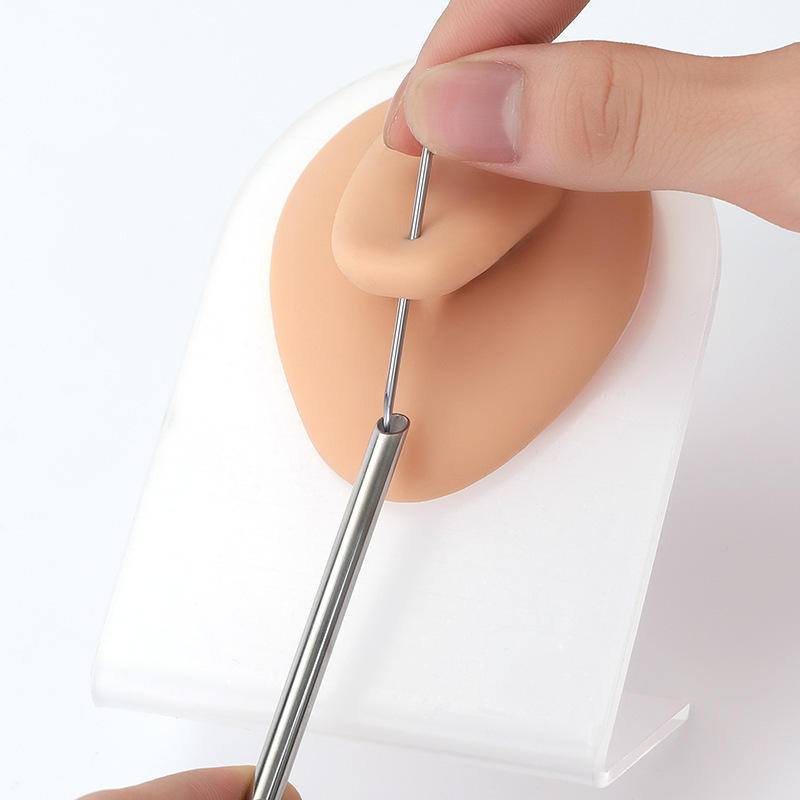 High polishing human body puncture tube puncture earrings nose ring and other multi-purpose auxiliary professional tools