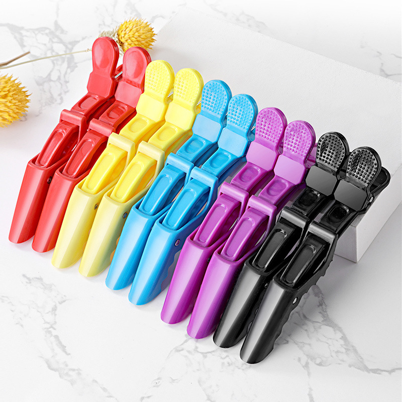 Barber shop alligator clip beauty clip duckbill clip long beak clip perm dye partition tools supplies bangs clip