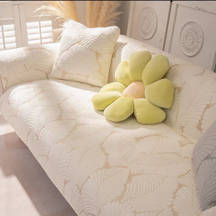 Cotton Sofa Cushion All Seasons Universal Cotton Fabric Non-Slip Cushion Cover Cloth Simple Modern Nordic Sofa Cover
