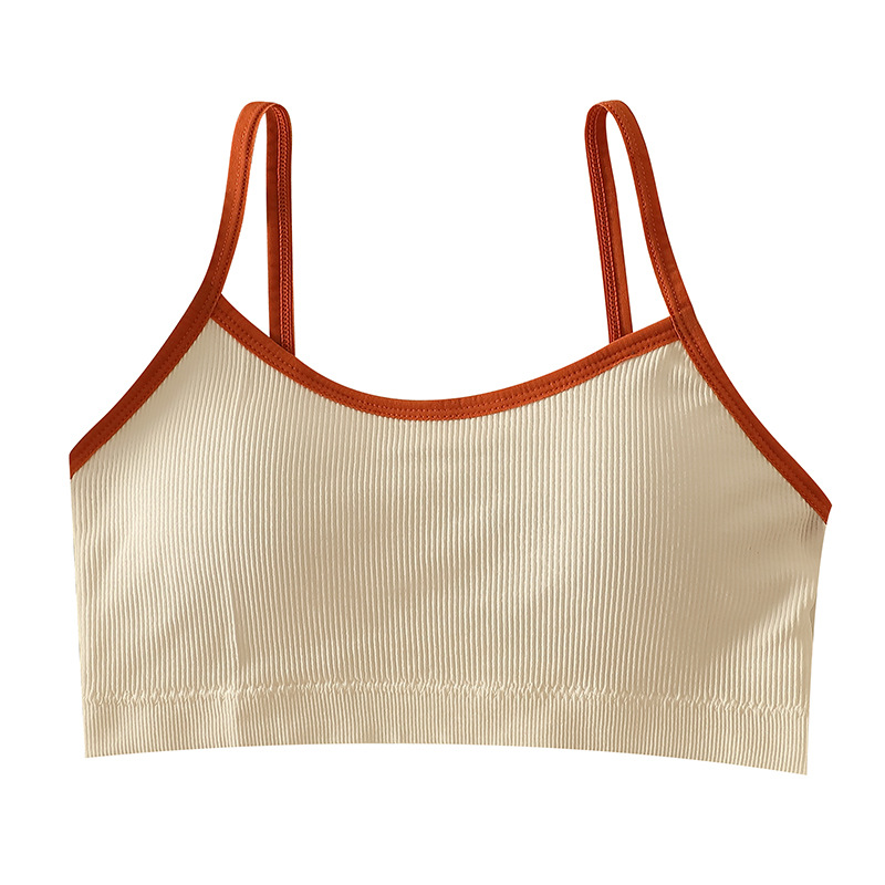 Girls' Developmental Underwear Female Students Junior High School Students Small Vest No Steel Ring High School Students Wrap Chest Anti-sagging Thin Bra