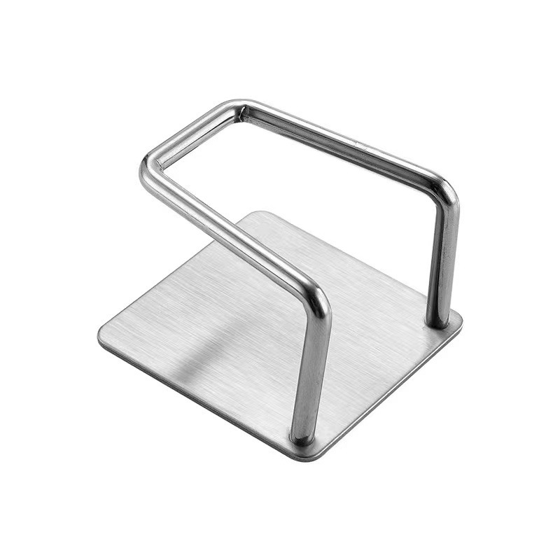 Sponge storage rack stainless steel kitchen supplies sink steel ball scouring pad shovel storage draining rack punch-free