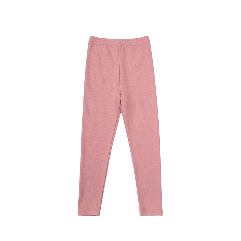 Children's Wear Girls' Soft High-Elastic Slim-Fit Small-Leggings Children's Wool Rack Cotton Slim-Fit Outer Wear Leggings