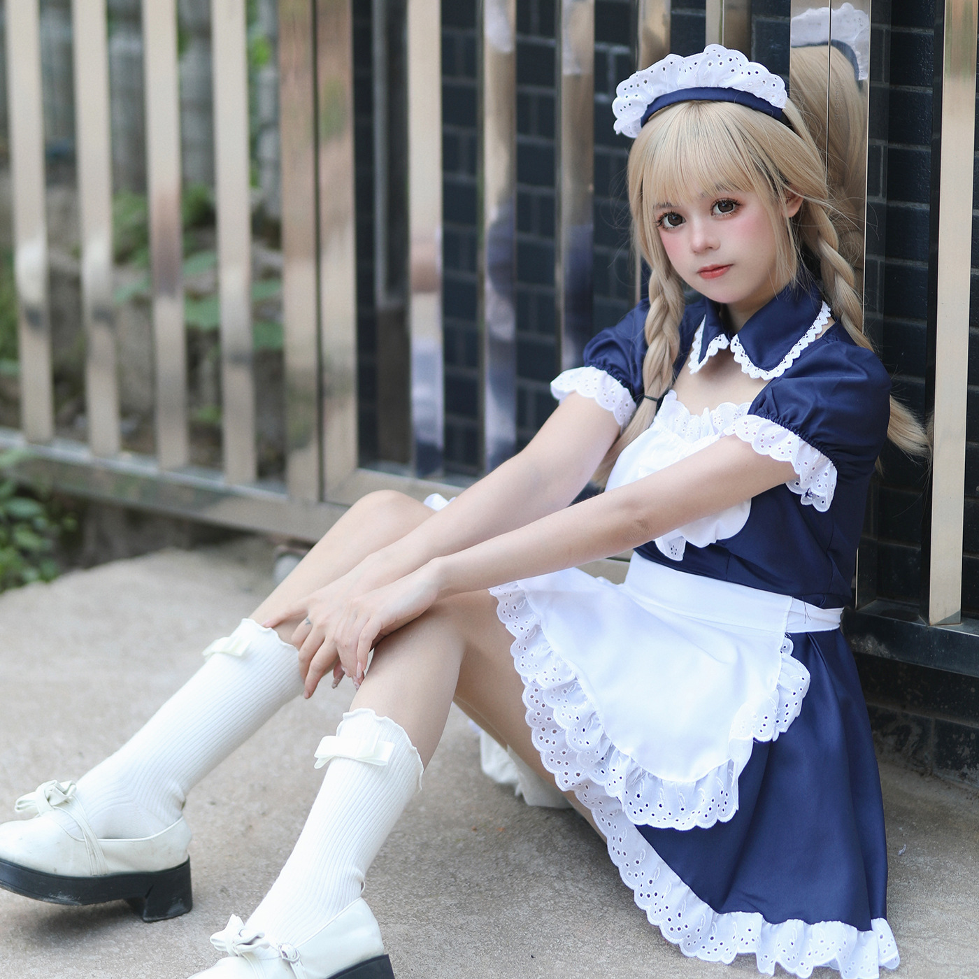 Original Akihabara Japanese Moe Maid Costume Classic Maid Costume COSPLAY Costume Halloween Costume