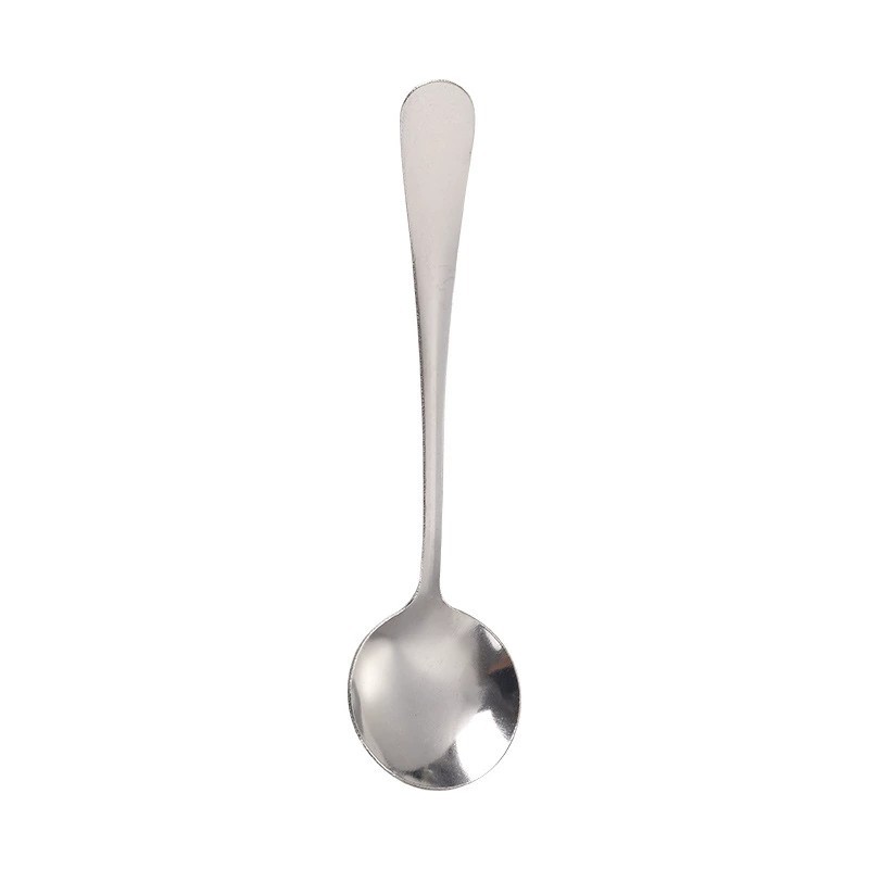 Stainless Steel Round Spoon Bird's Nest Tremella Spoon Honey Dessert Wedding Ceremony Mixing Spoon Coffee Spoon Printable LOGO