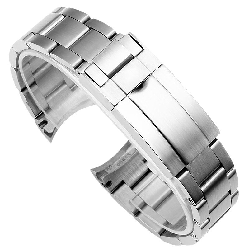 Water Ghost series special stainless steel strap three beads diving Labor combination safety buckle solid watch strap 20 21m