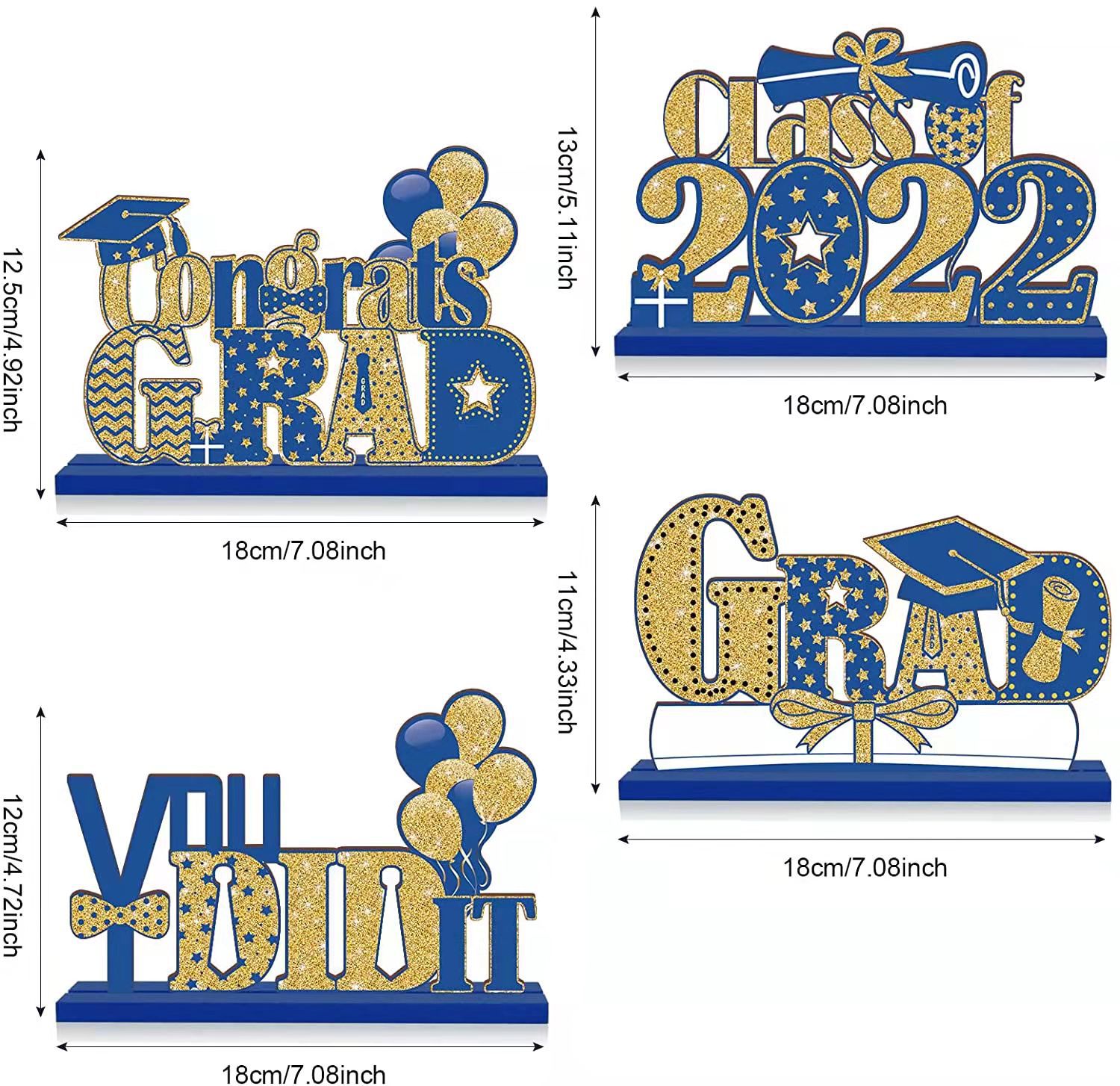 Cross-border new graduation season decorations wooden decoration wooden brand desktop decoration