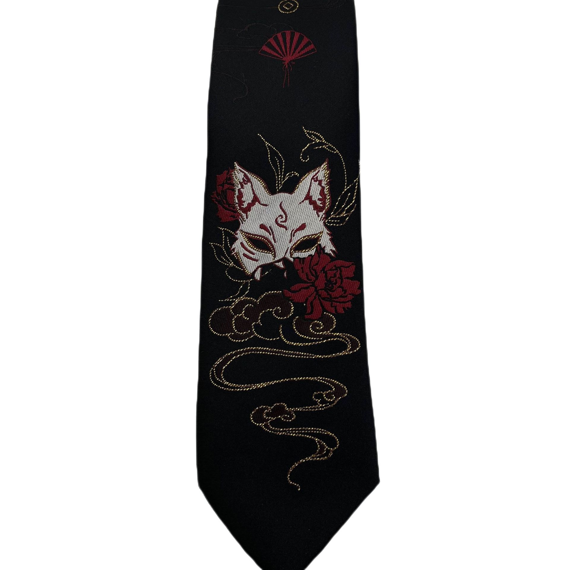 Second-dimensional Japanese Nine-tailed Fox Tie JKDK Uniform Shirt Hand-matched All-match Fashion Nine-tailed Fox Fairy Tie
