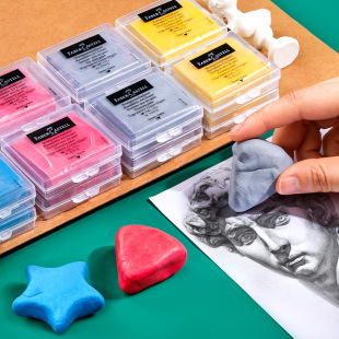 Faber-castell Plastic Eraser Sketch Eraser Boxed Art Special Kidsren and Students High-gloss Elephant Skin Soft Elephant Skin