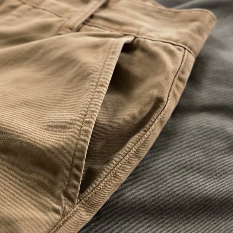 Casual Pants Men's Japanese New Style Loose Small Straight Tooling Pants Fashion Trendy Spring and Summer Simple Labor Protection Pants