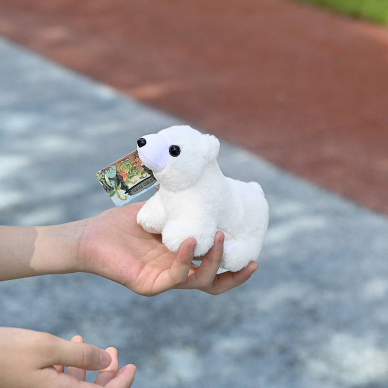 Cute New Polar Bear Plush Toy Keychain Backpack Doll Pendant Shop Doll Grab Doll Supply