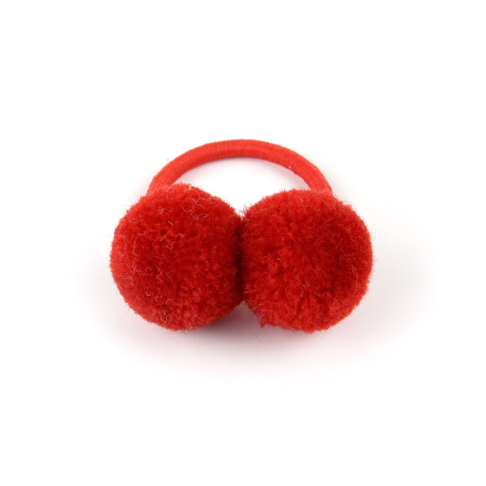 European and American cute children's hair ball hair rope all-match fresh hair band rubber band headdress flower cross-border factory in stock 979