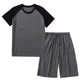 Modal pajamas men's thin loose short-sleeved shorts summer outdoor sports home wear suit in stock
