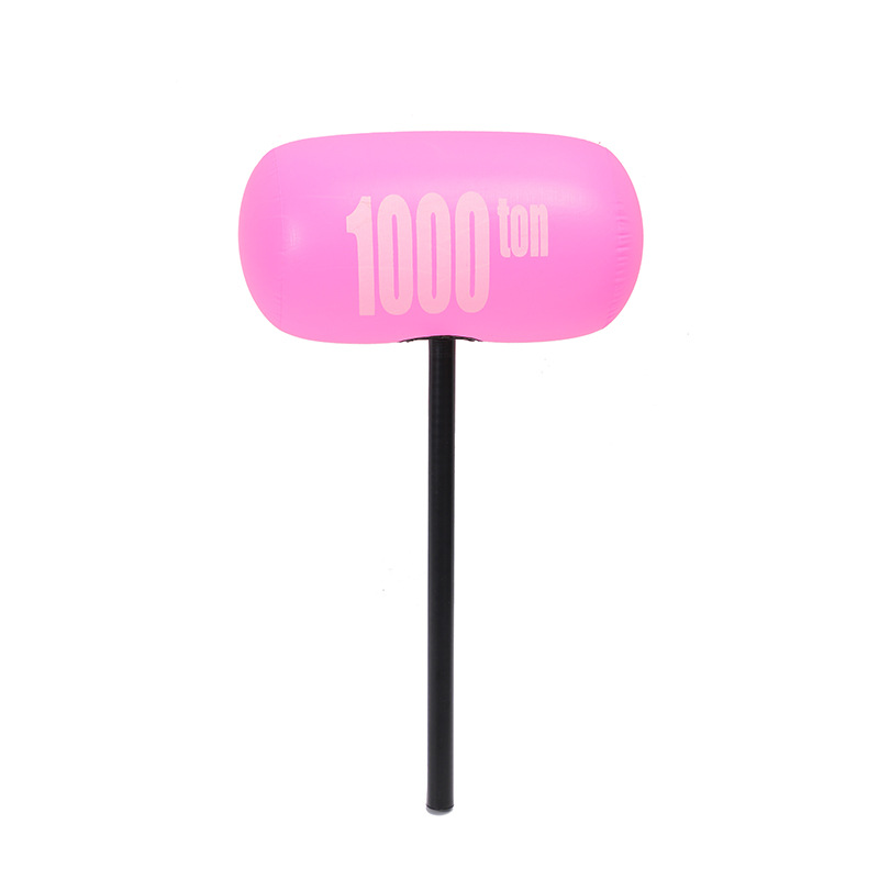 Factory wholesale large color thousand ton hammer PVC children inflatable toys hammer floor Push sweep code gift hammer