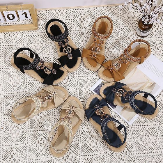 2024 in stock Viscose Shoes Adult free size Round-toe Sgs Frosted Black Platform Low-top Sandals