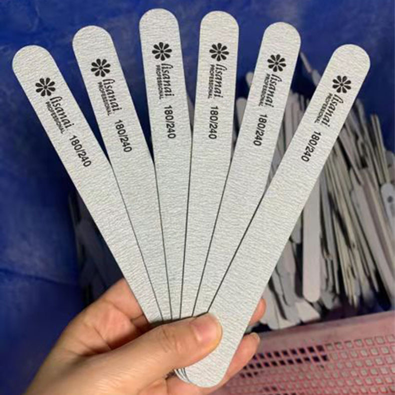 Wood file nail polishing strip 180/240 thin polishing nail file nail stamping strip manicure tool