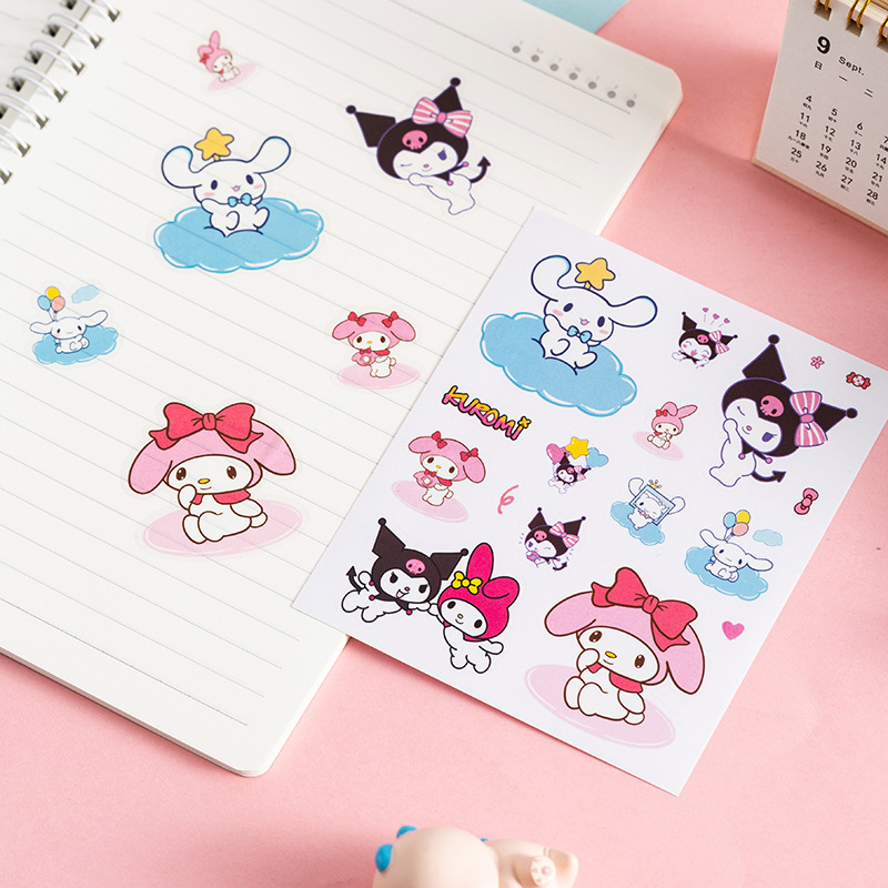 Sanrio stickers children's stickers cartoon stickers cute princess decorative creative waterproof coolomi stickers wholesale