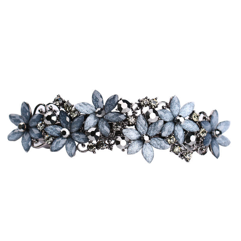 Hairpin Back Head Horizontal Clip Large One-word Spring Clip Mother Hairpin Rhinestone Top Clip Ponytail Clip Headwear Disc Hair_voghion.com