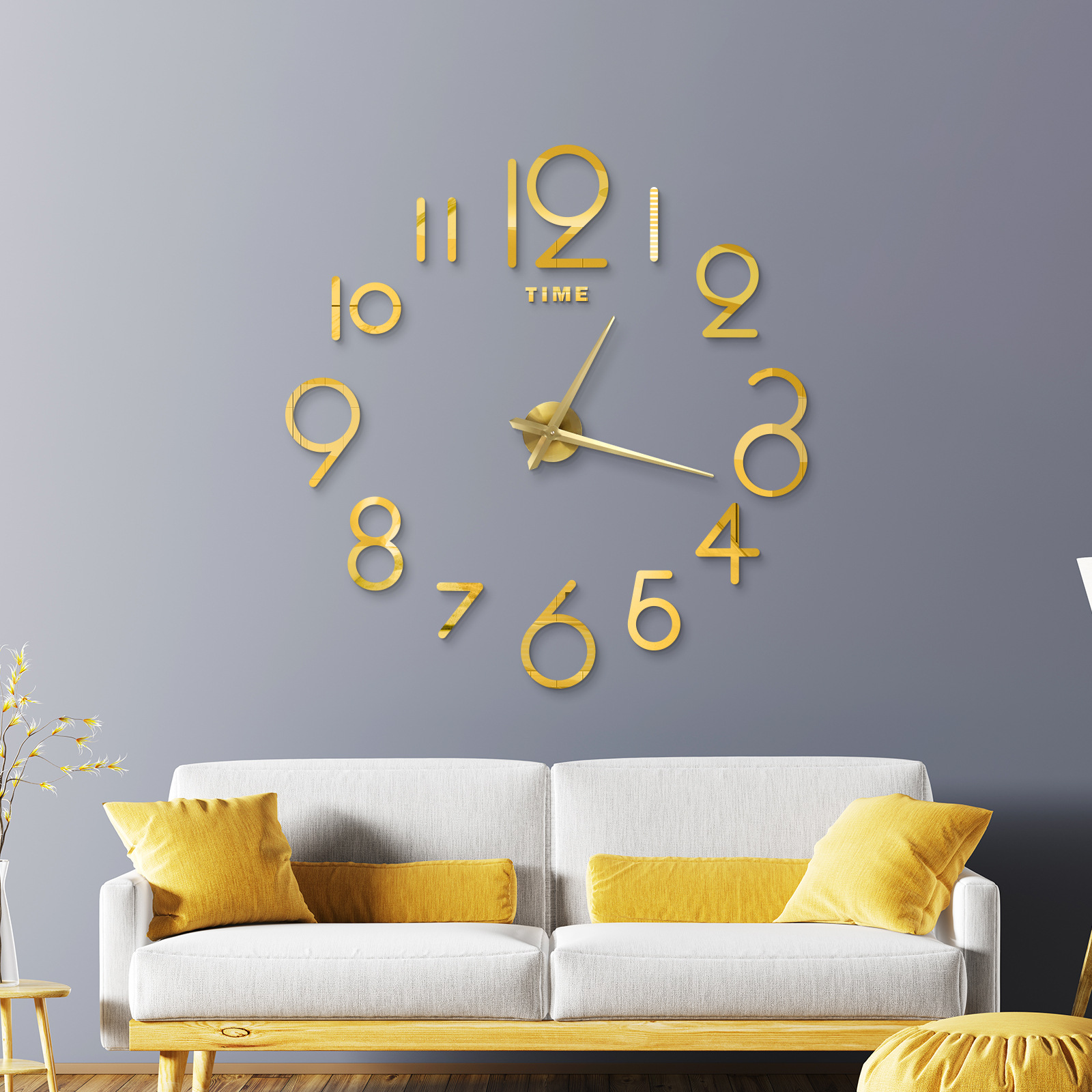 Amazon cross-border wall clock wall clock creative wall clock acrylic diy clock European wall sticker clock