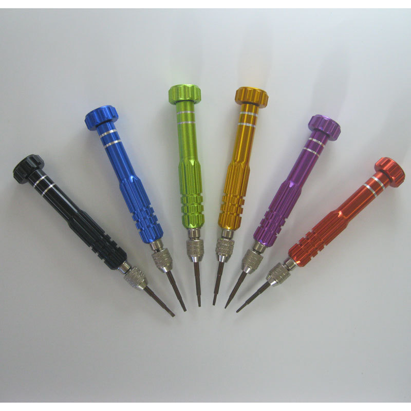 Repair Apple mobile phone aluminum alloy handle S2 Red 5 in 1 5 in 1 screwdriver set disassembly tool