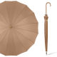 16 Bone Skin Curved Handle Light Coffee